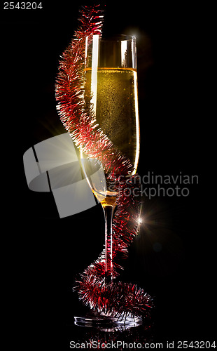 Image of Champagne on black