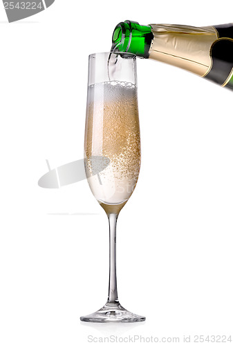 Image of Champagne pouring in a glass