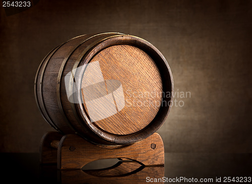 Image of Old wooden barrel