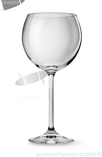 Image of Empty wineglass isolated