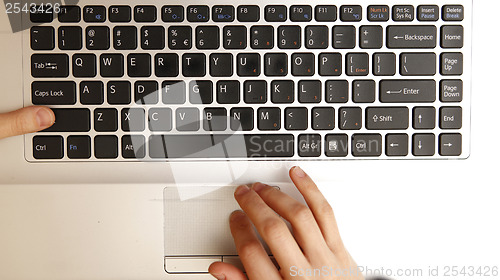 Image of laptop keyboard