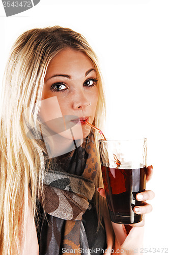 Image of Girl drinking tee.