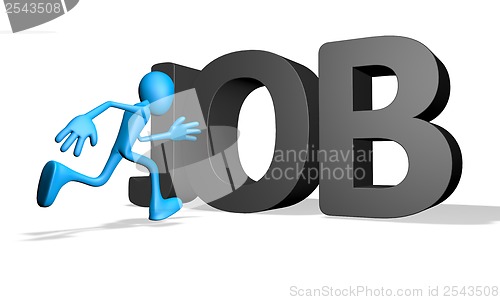 Image of running for job