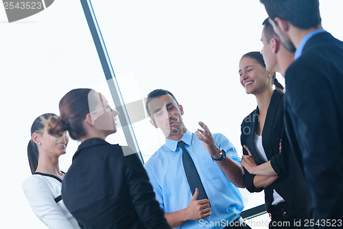 Image of business people group in a meeting at office