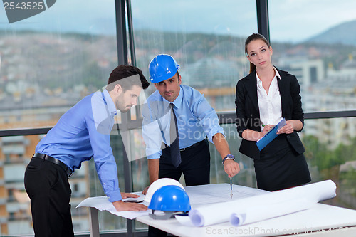 Image of business people group in a meeting at office