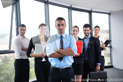 Image of business people group in a meeting at office