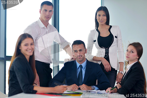 Image of business people group in a meeting at office