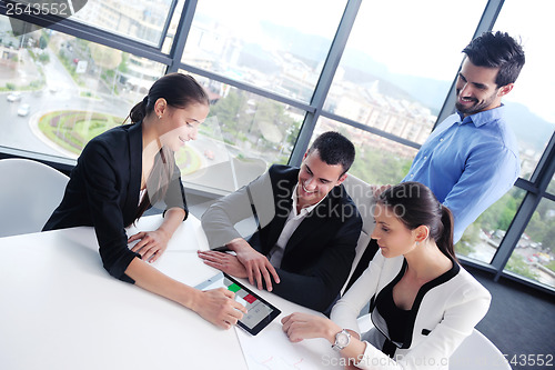 Image of business people group in a meeting at office
