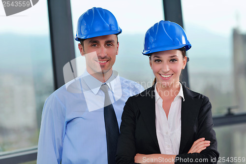 Image of business people group in a meeting at office