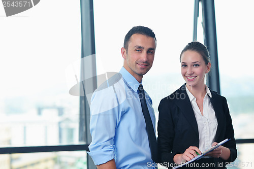 Image of business people group in a meeting at office