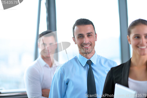 Image of business people group in a meeting at office