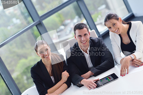 Image of business people group in a meeting at office