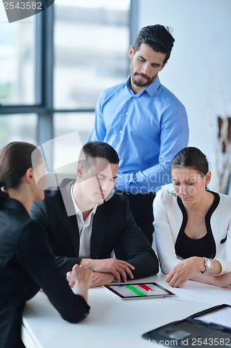 Image of business people group in a meeting at office