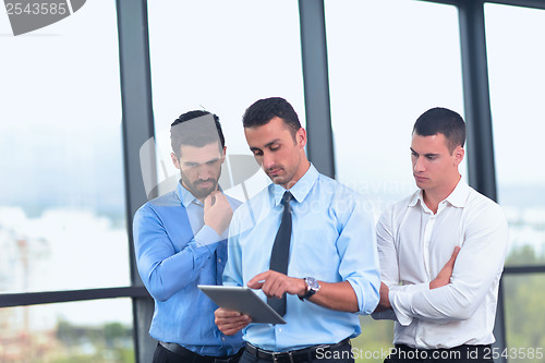 Image of business people group in a meeting at office