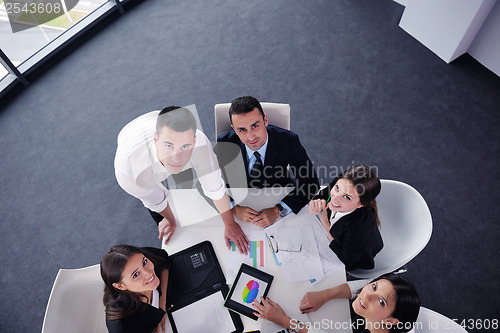 Image of business people group in a meeting at office