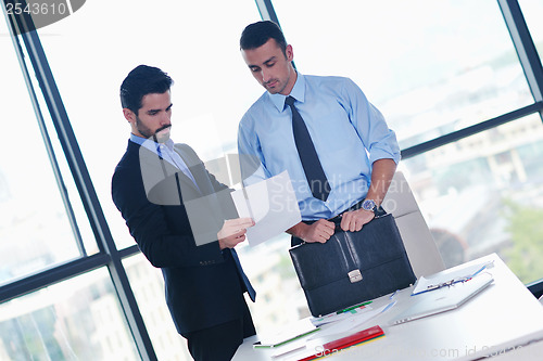 Image of business people group in a meeting at office