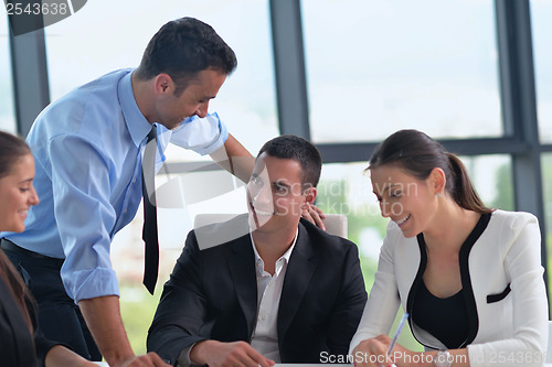 Image of business people group in a meeting at office
