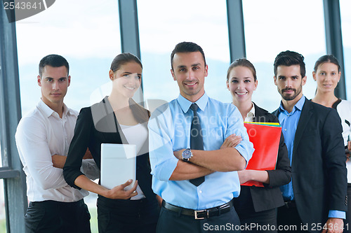 Image of business people group in a meeting at office