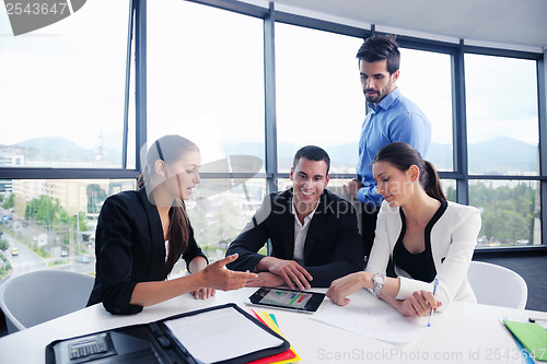 Image of business people group in a meeting at office