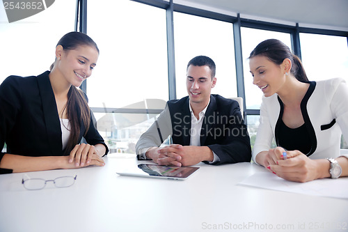 Image of business people group in a meeting at office