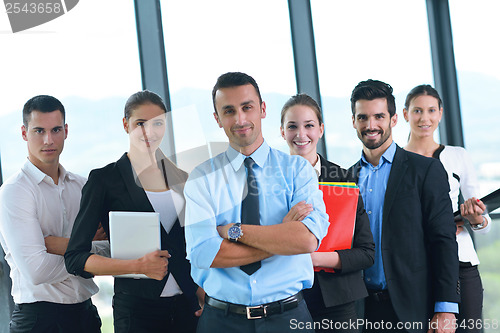 Image of business people group in a meeting at office