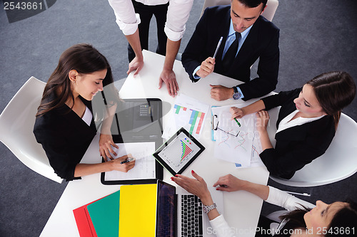 Image of business people group in a meeting at office