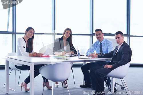 Image of business people group in a meeting at office