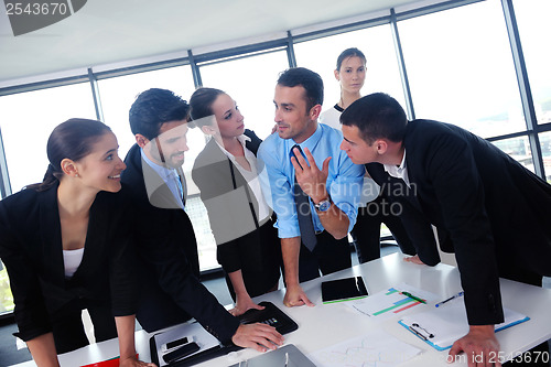 Image of business people group in a meeting at office