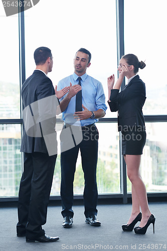 Image of business people group in a meeting at office