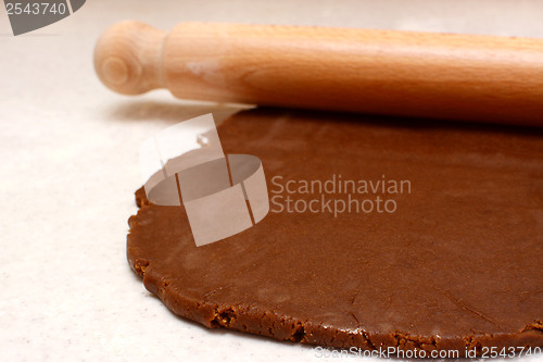 Image of Gingerbread dough being rolled out