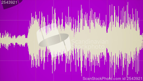 Image of Vintage look Sound waves