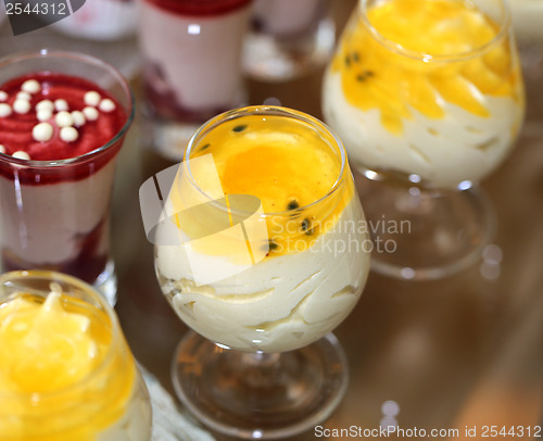 Image of Desserts with fruit jelly