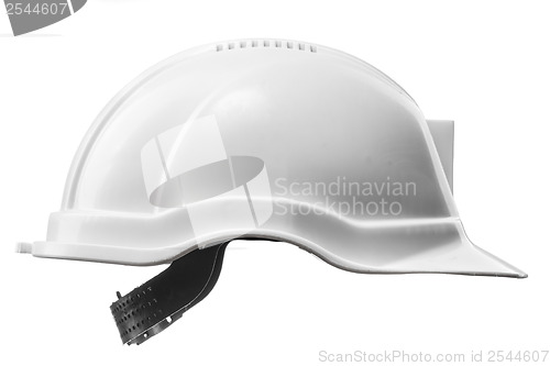 Image of White hard hat isolated on white