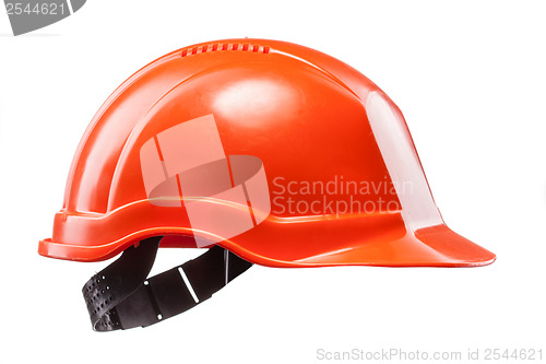 Image of Red hard hat isolated on white