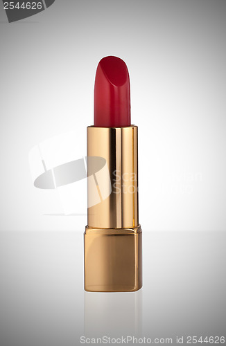 Image of Red lipstick isolated on white background