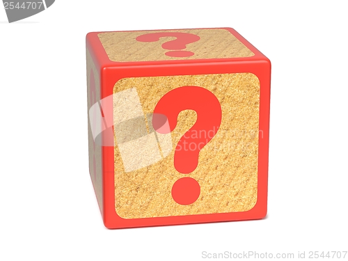 Image of Question Mark - Childrens Alphabet Block.