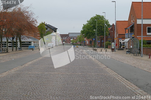Image of Empty street in Frederikshavn in Denmark