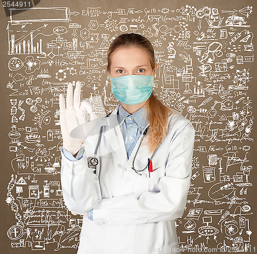 Image of Doctor Woman with Face Mask