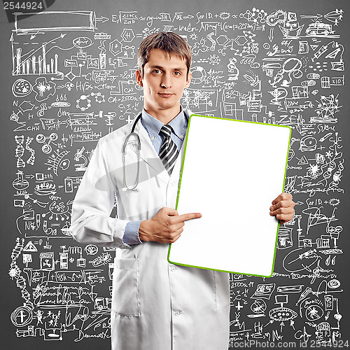 Image of Doctor Man With Write Board