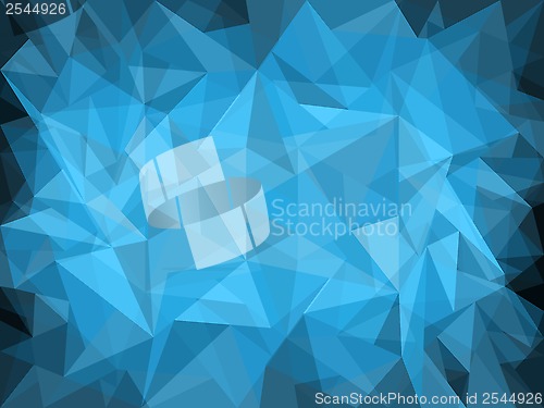 Image of Abstract blue background with polygons