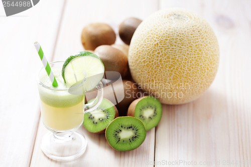 Image of kiwi and melon juice