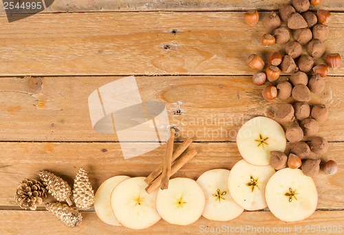 Image of Seasonal food background
