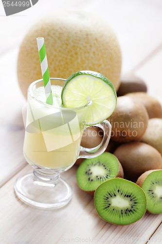 Image of kiwi and melon juice