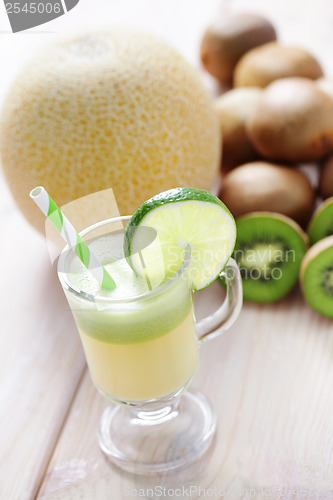 Image of kiwi and melon juice