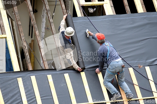 Image of Carpenters at work