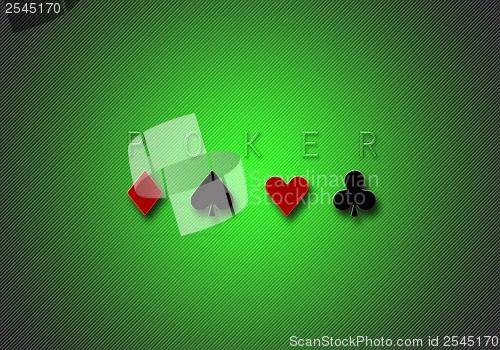 Image of poker background gradient