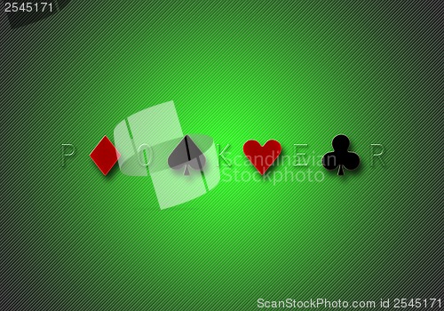 Image of poker background gradient