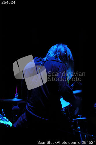Image of Drummer from behind