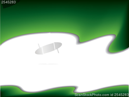 Image of Abstract green wave 