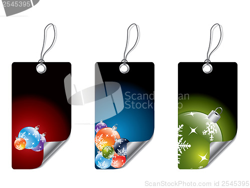 Image of Christmas dark labels 